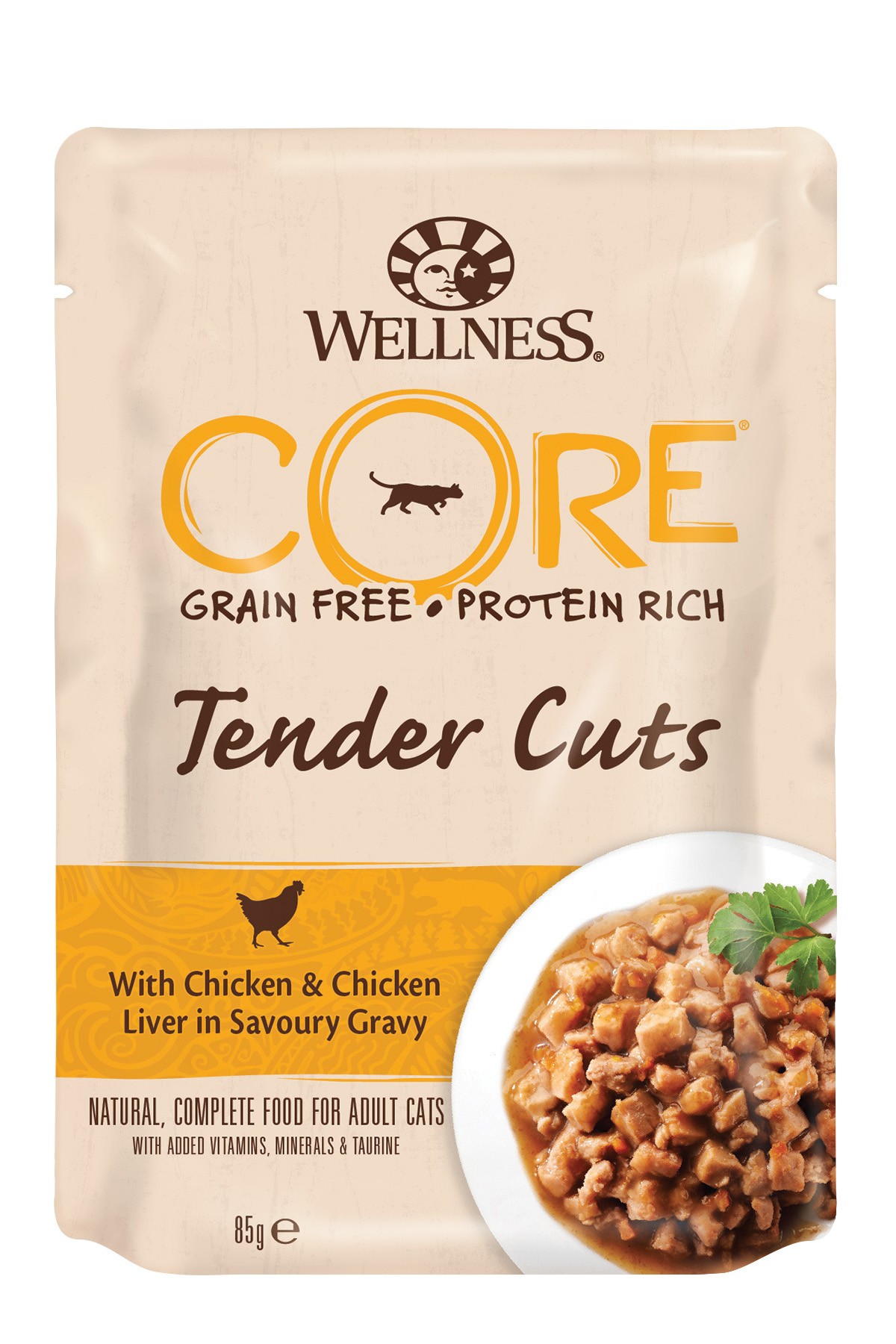 Wellness Core Grain Free Tender Cuts Poulet & Foie Poulet 85G Pour Chat