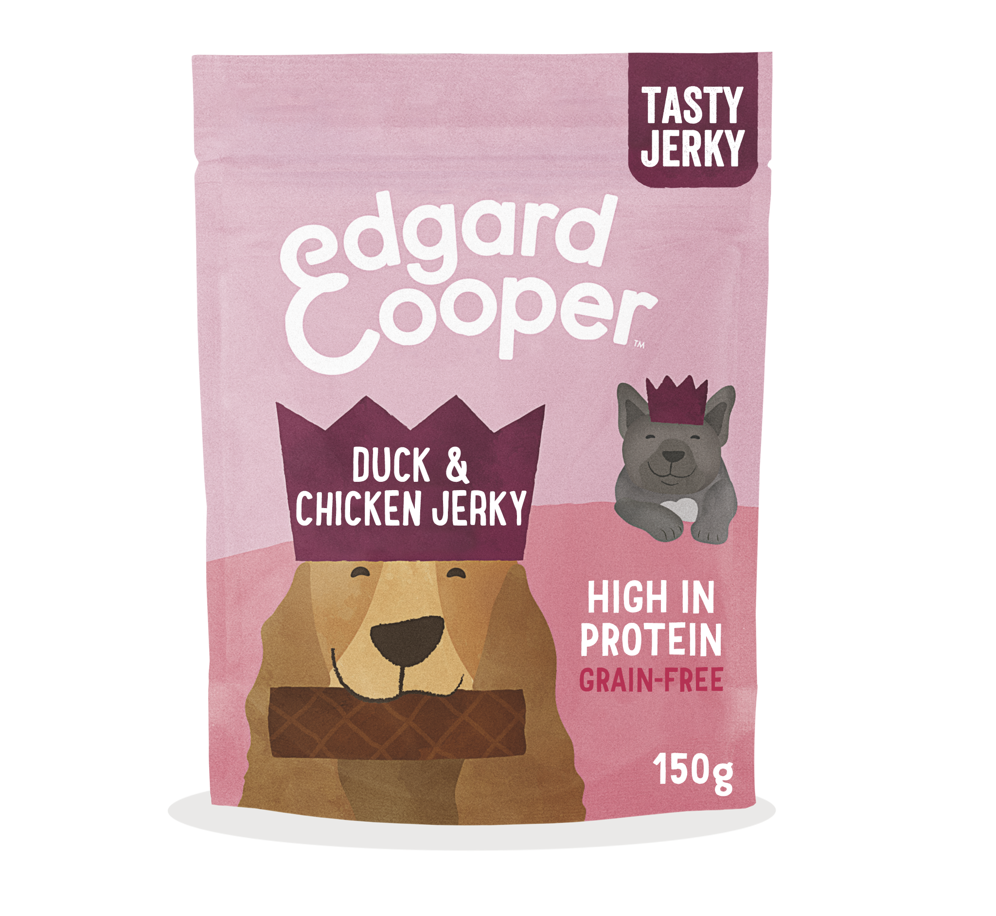 Edgard & Cooper Goddelijke eend & kip jerky  Adult 150 gr