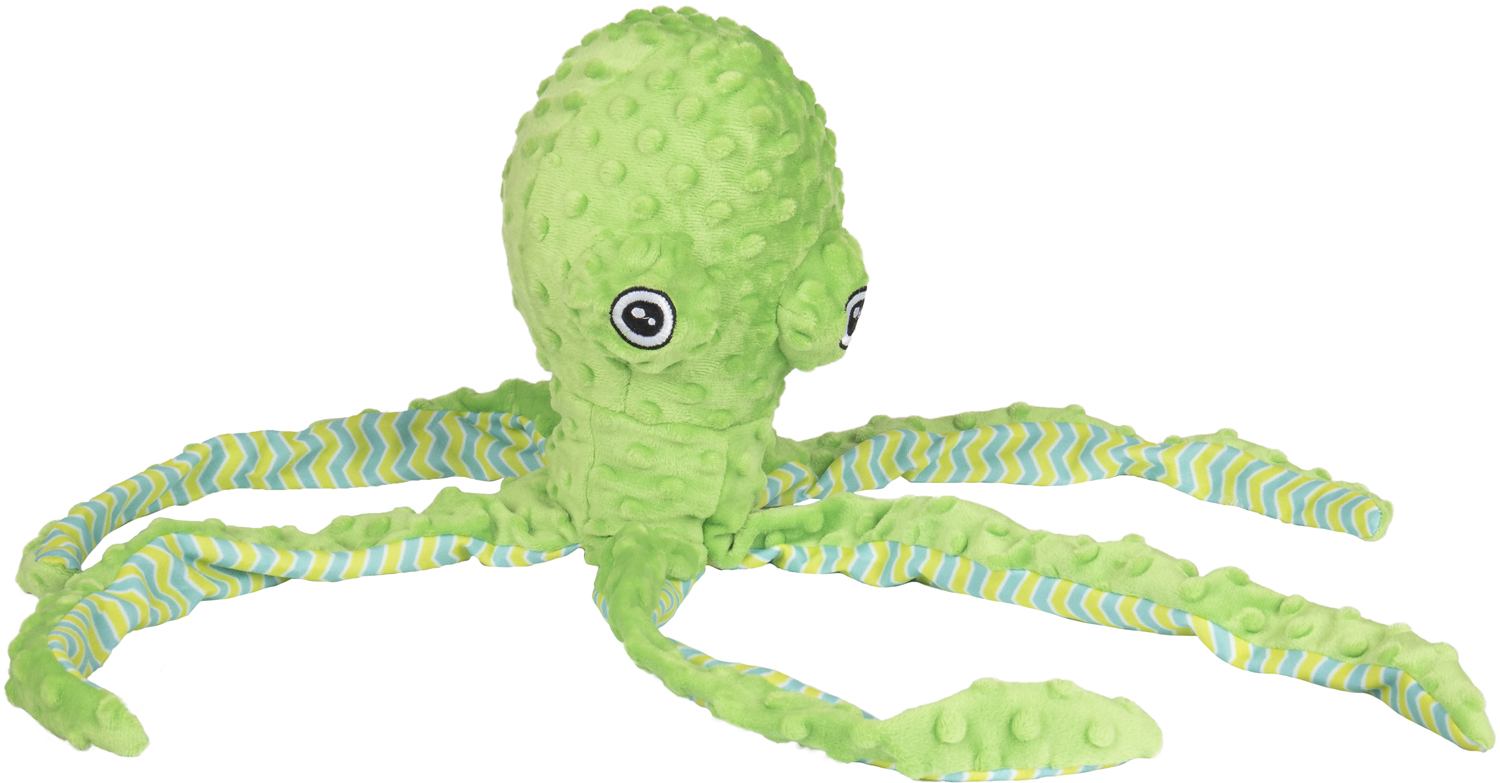 HONDENSPEELGOED BUBBLY PLUCHE OCTOPUS 60CM