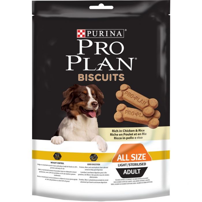 Pro Plan Snack Chien Biscuits Light Poulet  400G