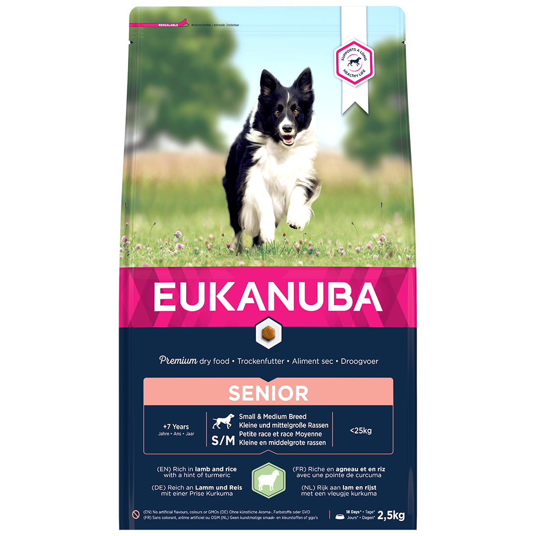 Eukanuba  Dog Senior Sm&Med Lamb&Rice 2,5Kg  