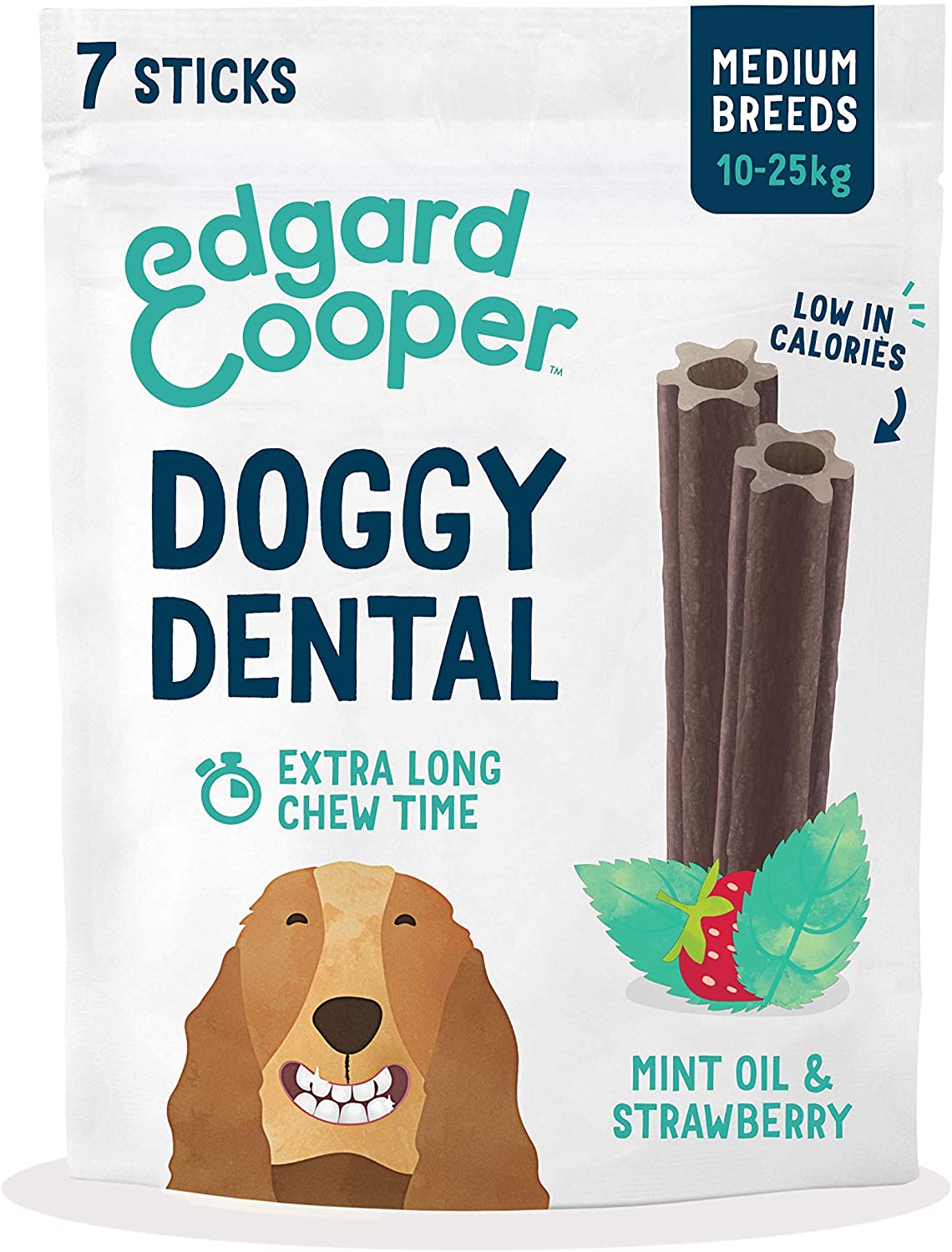 Edgard & Cooper Doggy Dental Munt & Aardbei 160G