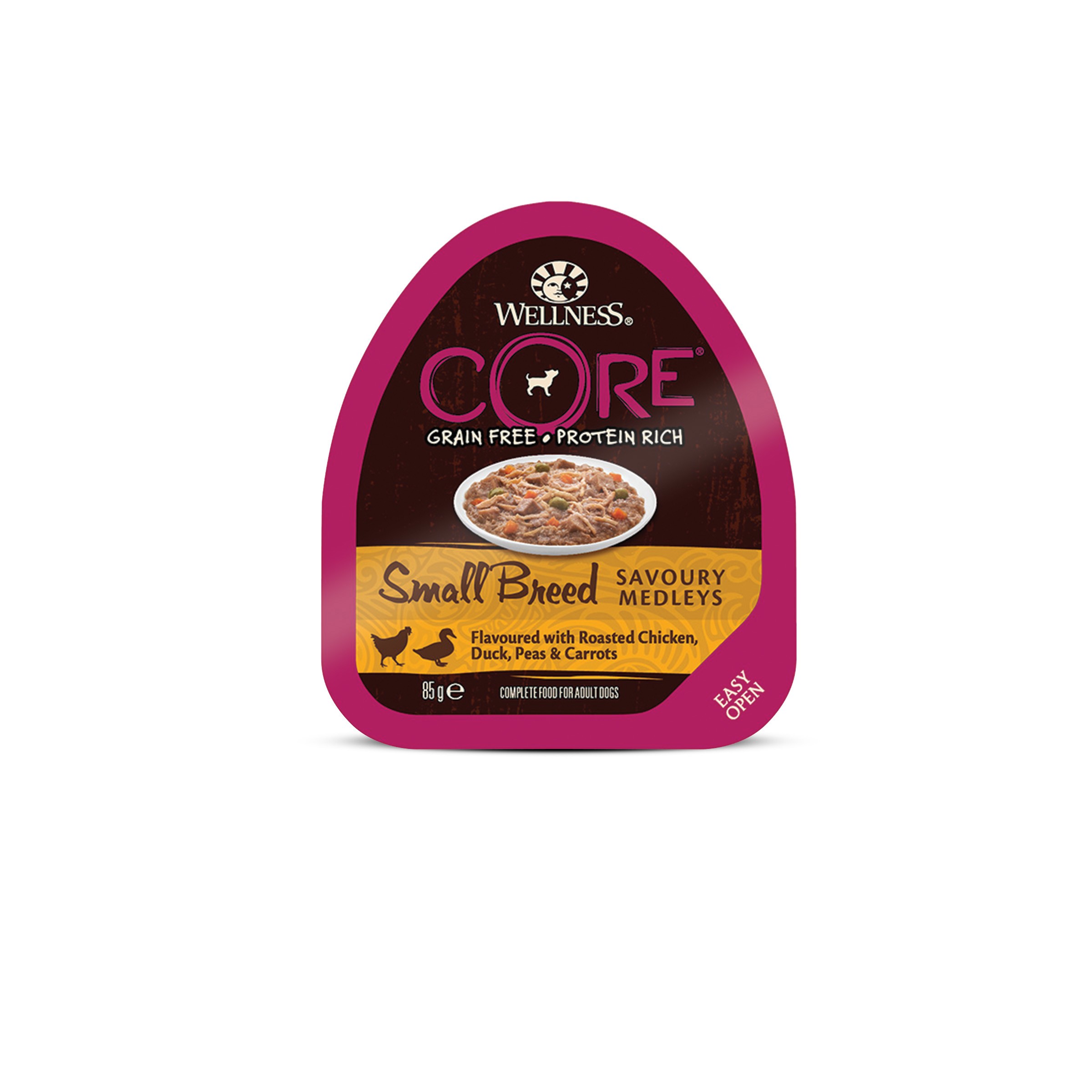 Wellness Core Grain Free Savoury Medleys Canard Small Breed 85Gr Pour Chien