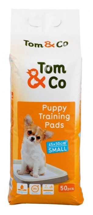 Tom&Co Puppy Training Pads 50St Small 45X30cm
