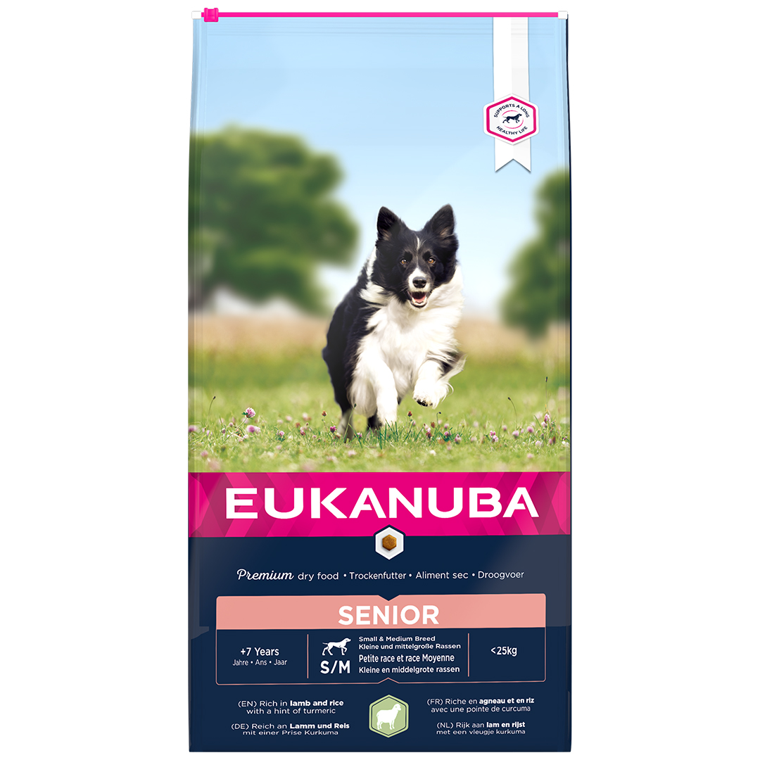 Eukanuba Euk Dog Senior Sm&Med Lamb&Rice 12Kg  