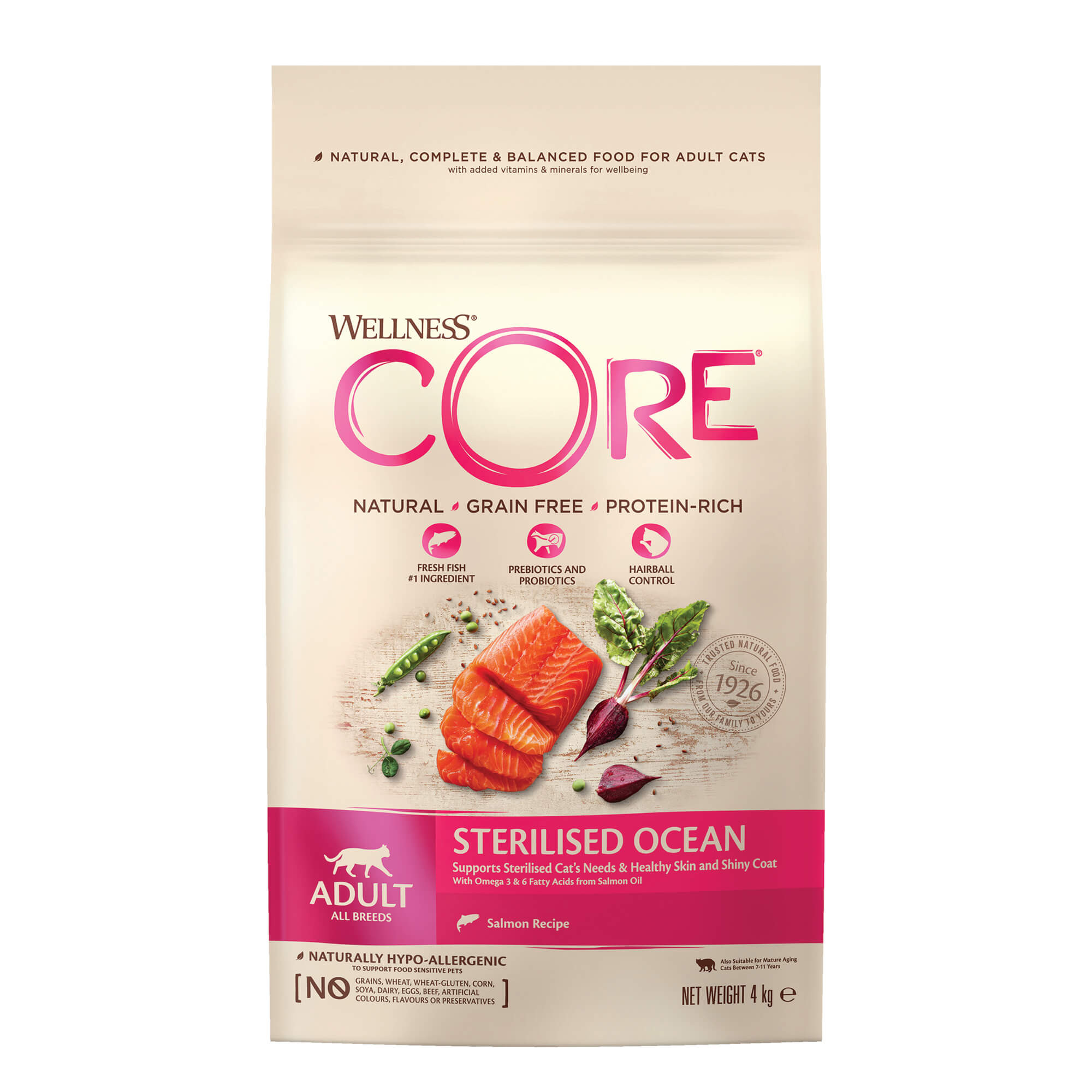 Wellness Core Grain Free Sterilized Ocean Cat 4Kg