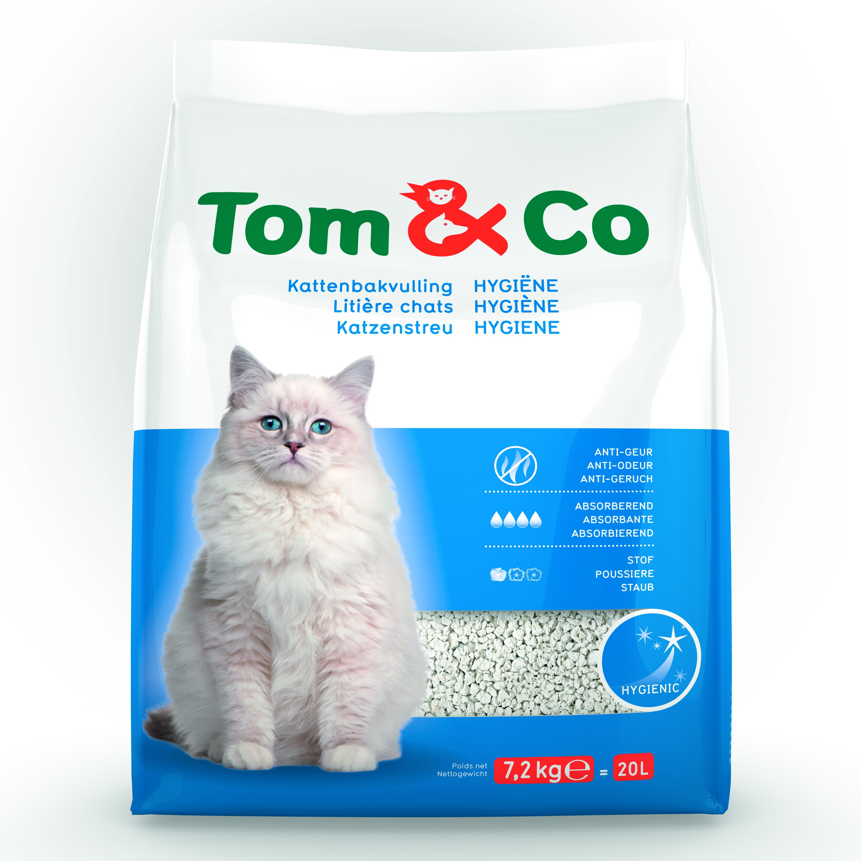 Tom&Co Kattenbakvulling Hygiene 20L